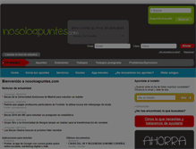 Tablet Screenshot of nosoloapuntes.com